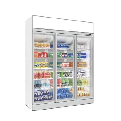 kwaliteit  Cooler Single-Temperature 2 /3/4 Door Mount Top Showcase Bottle Fridge Refrigerator For Coffee Shop fabriek